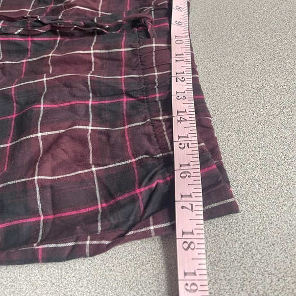 La Senza Plum Plaid 2pc PJs Size Large - Picture 8 of 10